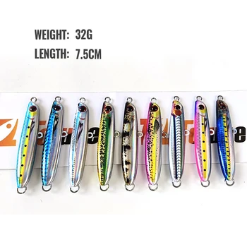 3D Hard Simulation Printing Jigging Lure Drag Metal Cast Fishing Jigs Lead Material Fishing Spoons Lures – Metal Jig – view 3