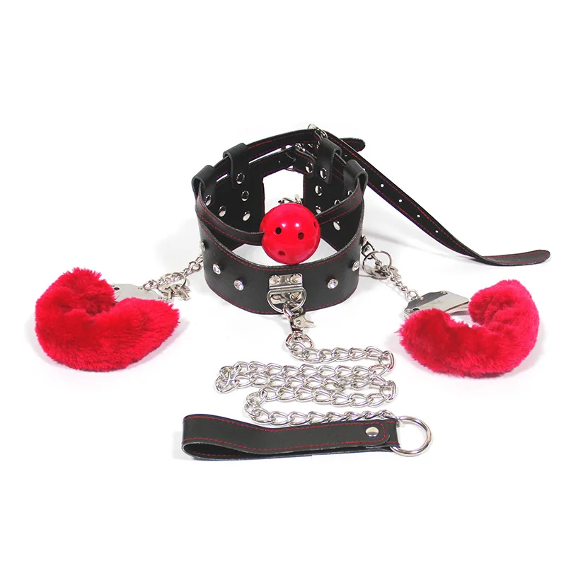 restraint sex bondage neck collar handcuffs binding