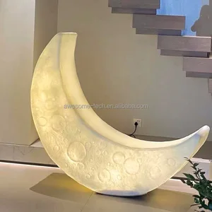 Adorable Dimmable LED Remote Control Crescent Moon Light New Year's Day Christmas Halloween Kids Room Night Lamp Gift Wall Decor