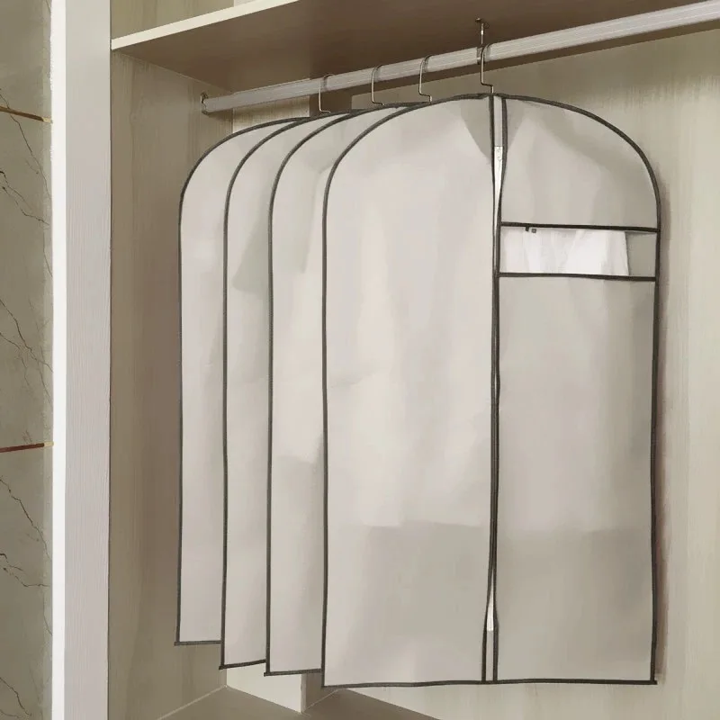 High quality cotton canvas non woven garment bag with logo hot stamping large capacity garment duffle bag for shop