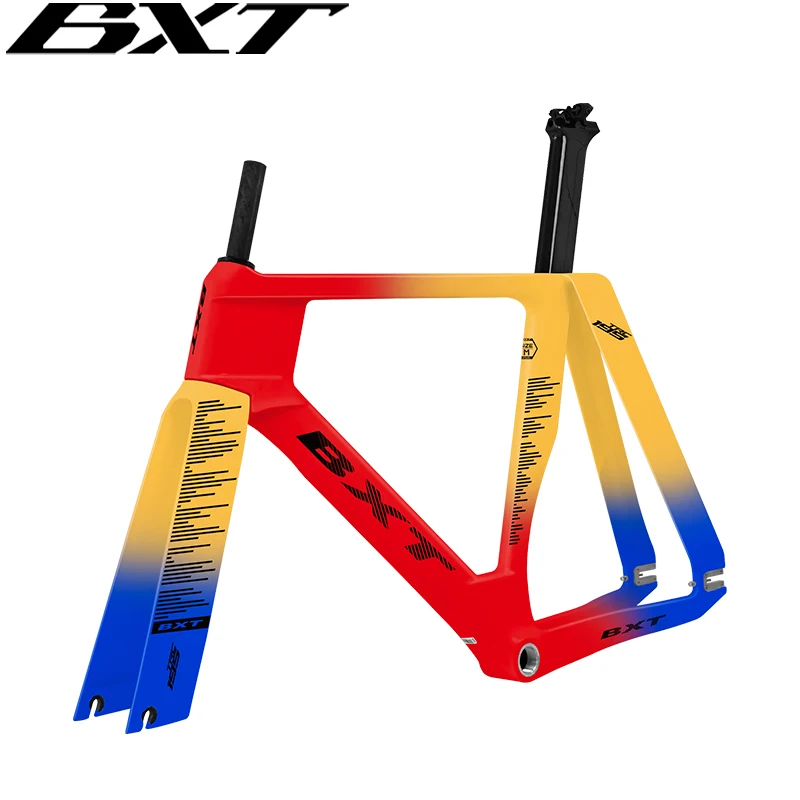 BXT-TRC-195 2025新品フルカーボンT1000 BSA固定ギアバイクフレーム