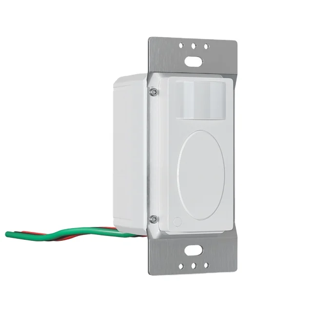 Single Live Wire Time delay Occupancy in wall PIR motion sensor for bulb light automatic motion sensor switch
