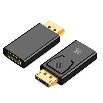 4K Ultra HDTV Gold Plated Display Port to HDMI converter male to female DP to HDMI adapter video audio plug connector switch