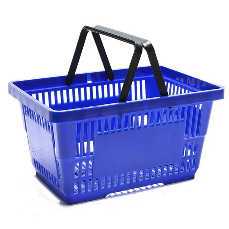 28L Shopping Basket Supermarket Basket Mall Shopping Basket Retail Store 28L Plastic Shopping Cart details