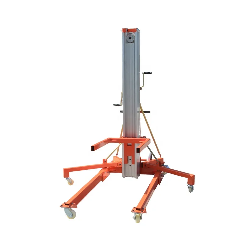 Manual Pipe Lifting Device Pulling Positioning Horizontal Vertical Pipe Handler Aluminum Bin Lifter