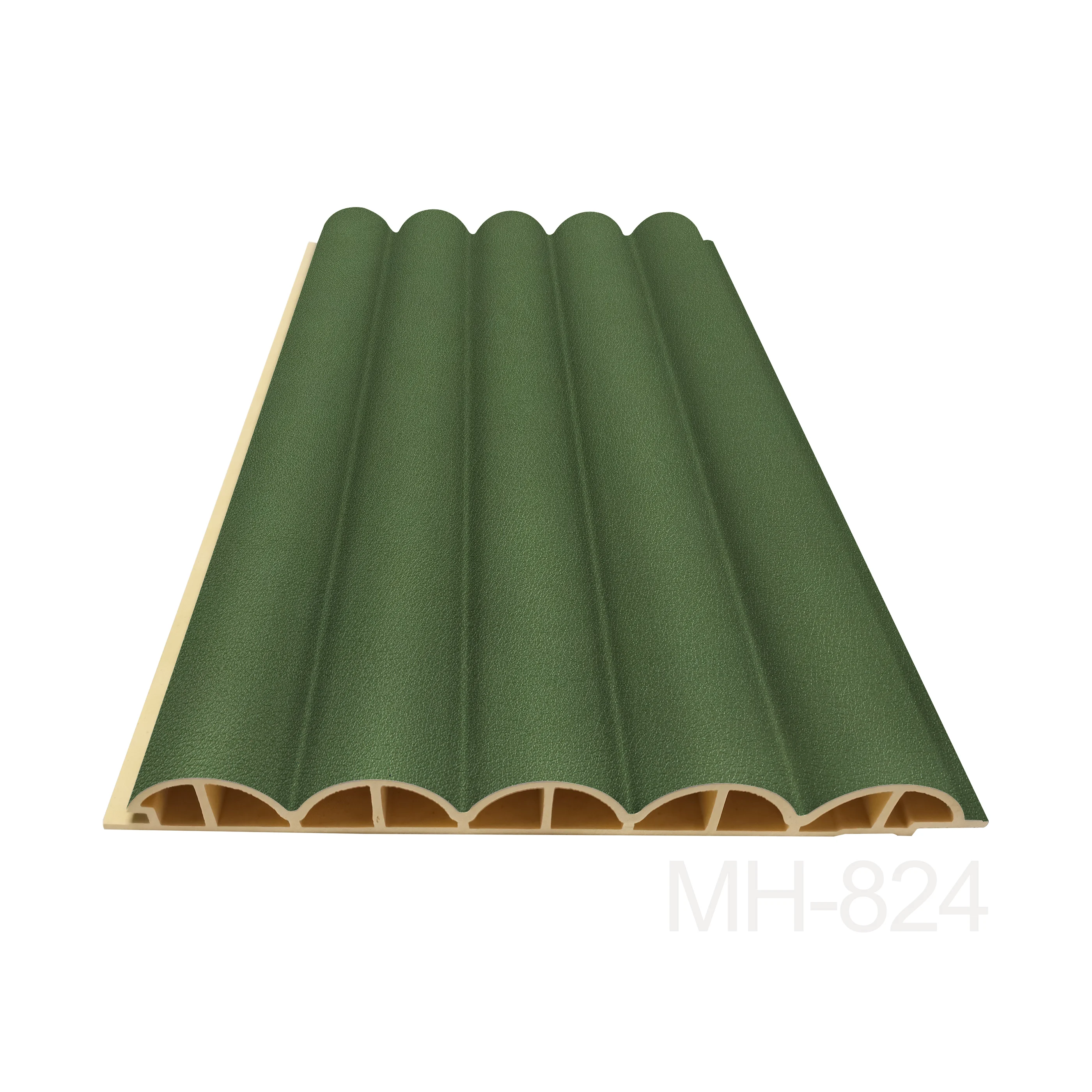 product melinco new design building material pvc hollowed wall panel wavy decoration indoor wallboard-6