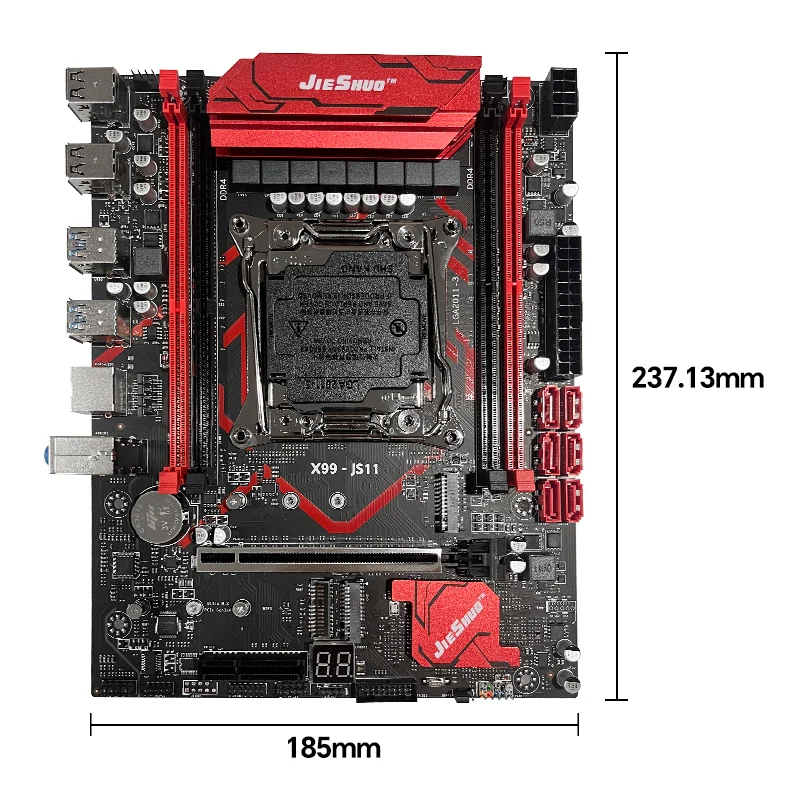 J② JIESHUO X99 LGA 2011-V3 Micro ATX Motherboard for Intel XEON E5