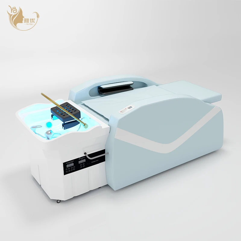 New Model Salon Facial Beauty Table Multi-functional Beauty Bed Head Spa Bed Used Salon Massage Shampoo Bed