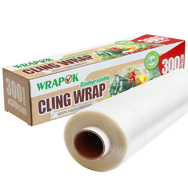 Биоразлагаемая пищевая пленка 3 в 1 сохраняющая свежесть пластиковая Экологически чистая