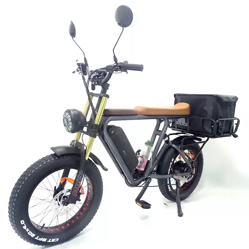 Best Full Suspension Cargo Ebike Family 1000w Mid Drive Mtb Long Range