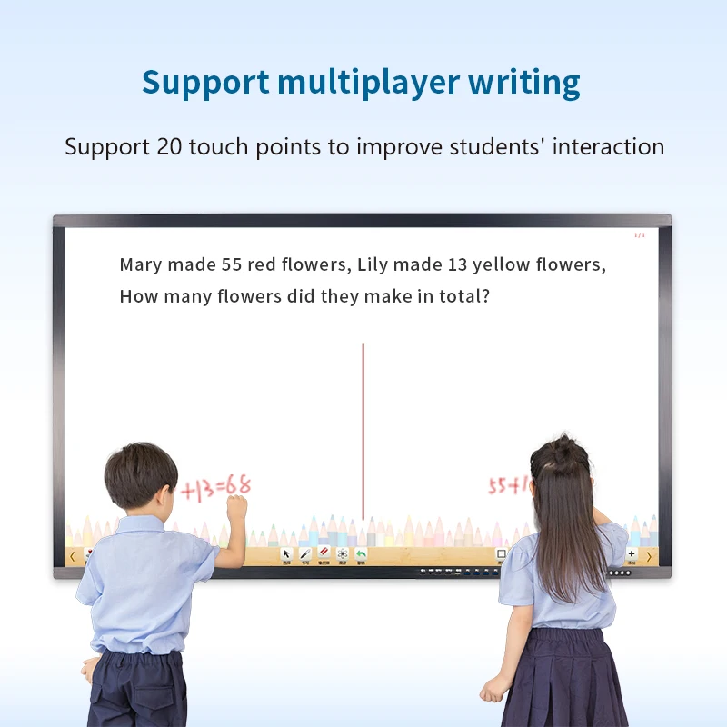 Guangdong Cintoe Seewo Promethean Wall Mount Interactive Whiteboard 4K Display 20-Touch Android 13 Portable Smart Class Board