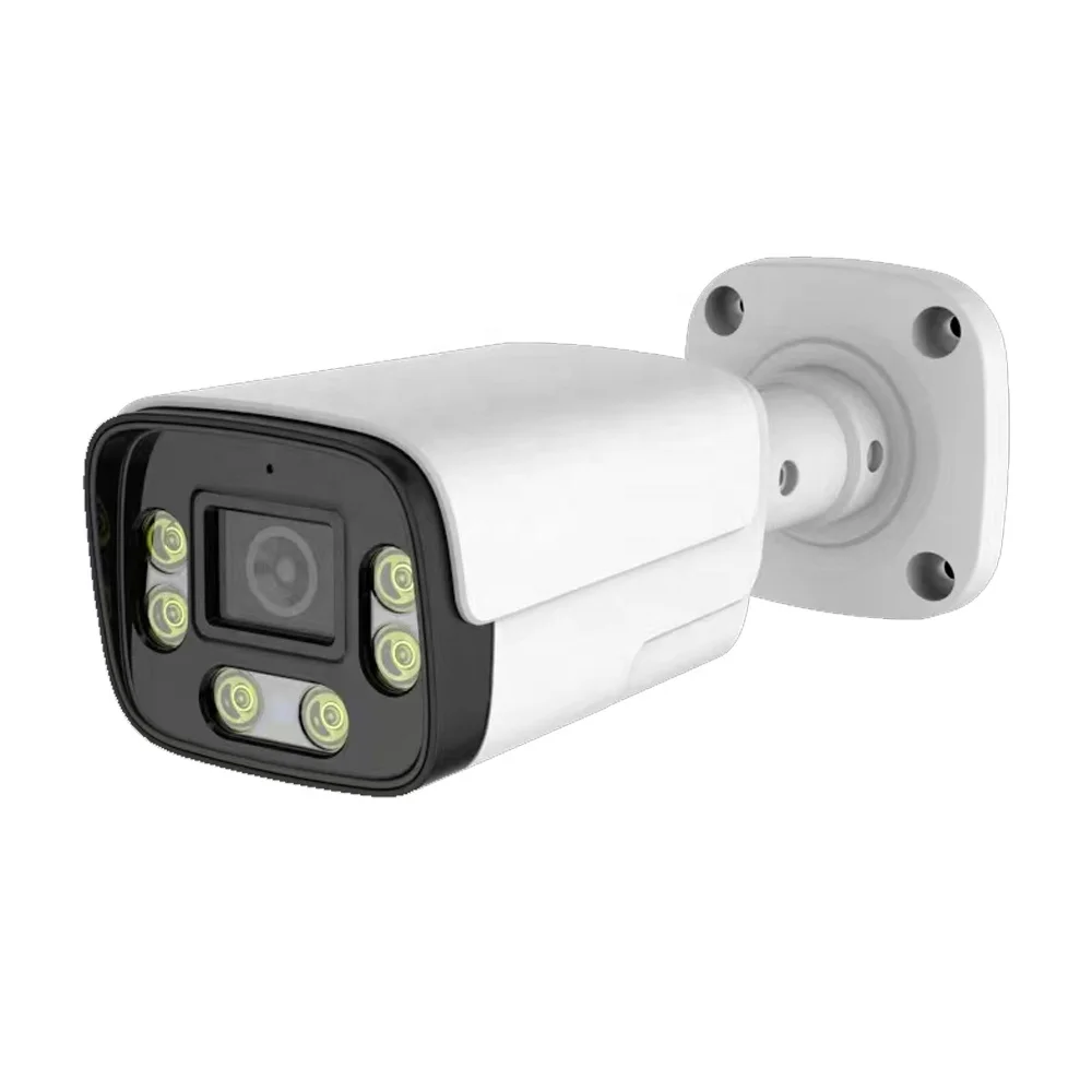 Заводская IP-камера видеонаблюдения, Металлическая Цилиндрическая камера IP66 2 Мп, теплое освещение, ColorVU OEM IP металлические цилиндрические камеры