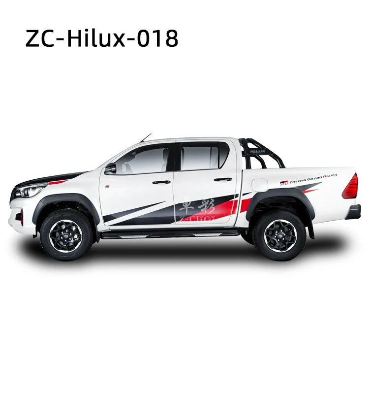  ZYHZJC 3 calcomanías de vinilo de PVC para coche, accesorios de  cuerpo entero para Toyota HILUX : Automotriz
