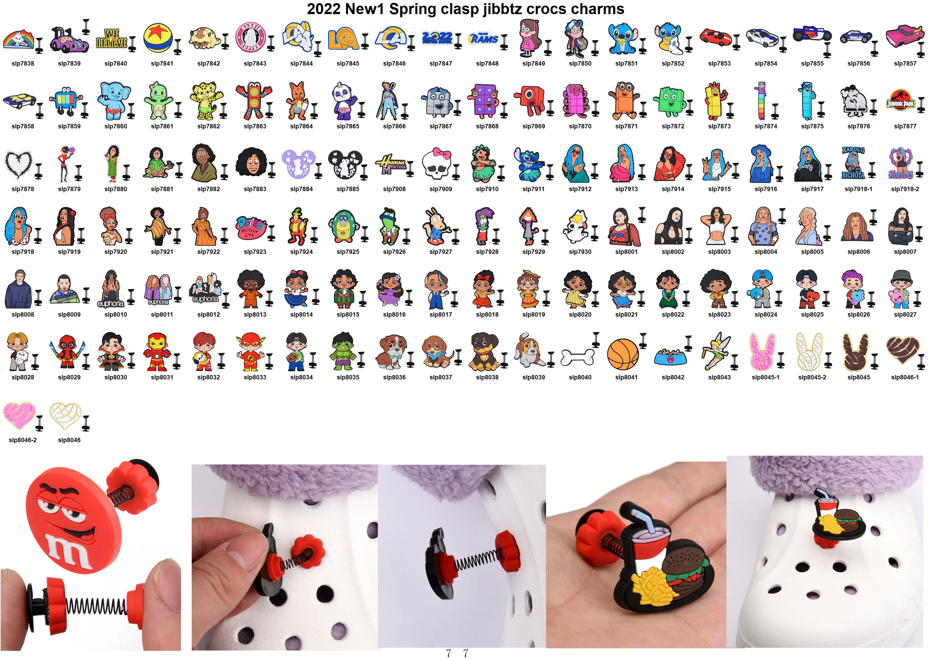 CROCS, Accessories, 4 Sanrio Kuromi Hello Kitty Kawaii Croc Jibbitz Shoe  Charms Set Harajuku Cartoon