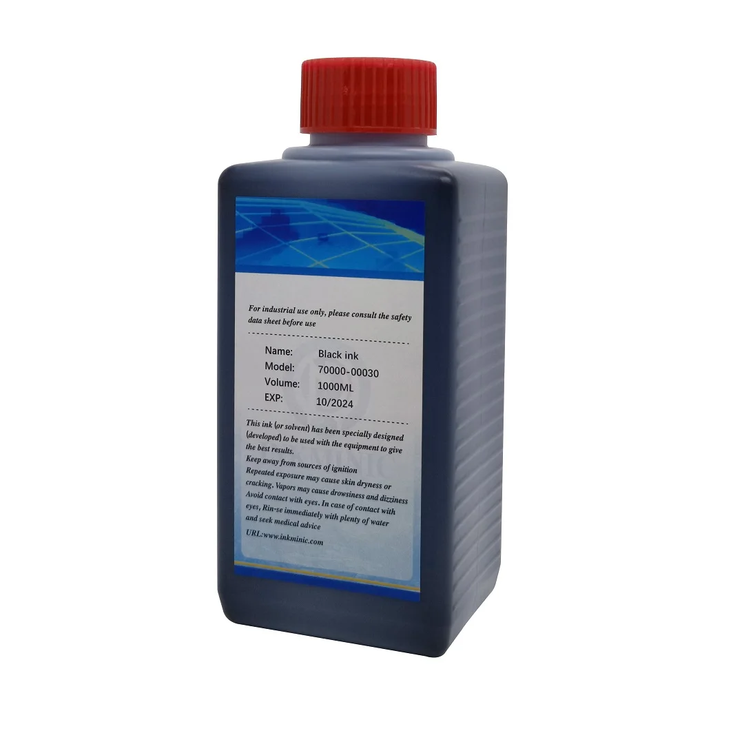 INKMINIC 1000ml Eco Solvent Ink for Leibinger JET2 NEO - Black