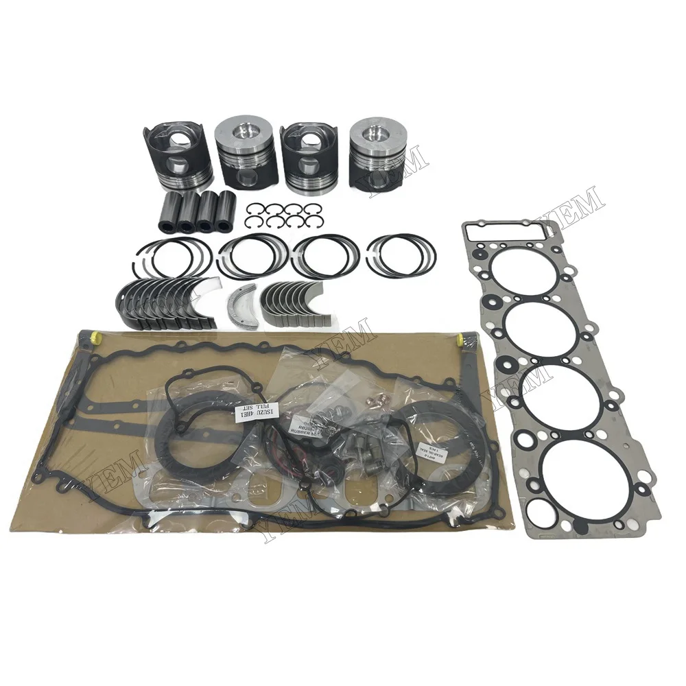 For Isuzu 4HE1 Overhaul Re-ring Kit Repair Part Gasket Piston Set
