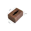 Walnut wood tissue box - 1