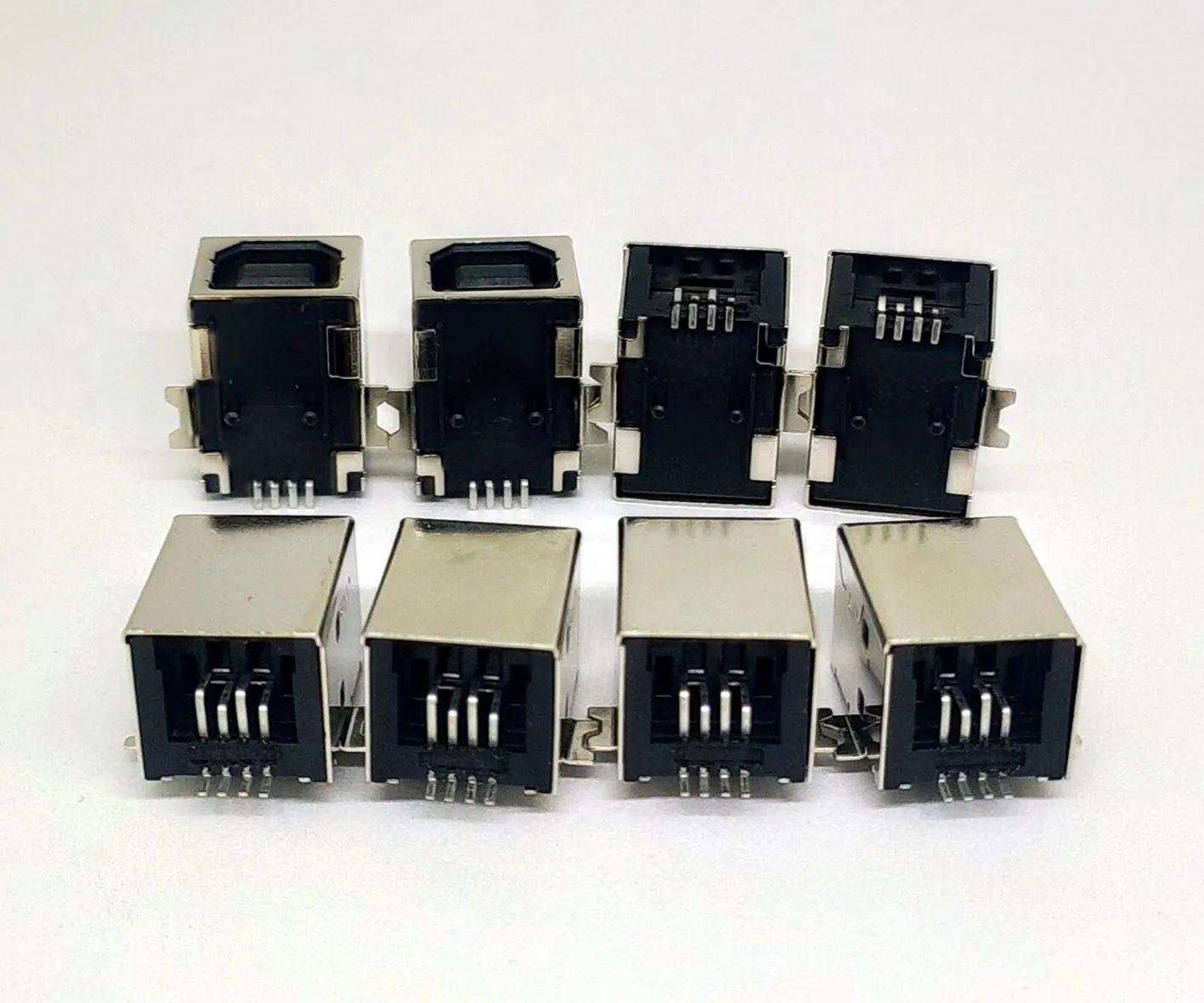 USB 4 Pin Female B Type Printer Connector SMT Type