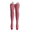 Red-and-white striped Santa Claus
