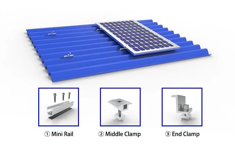 Mini Rail Solar Mounting Rail Trapezoidal Metal Roof Mini Rail - Buy ...