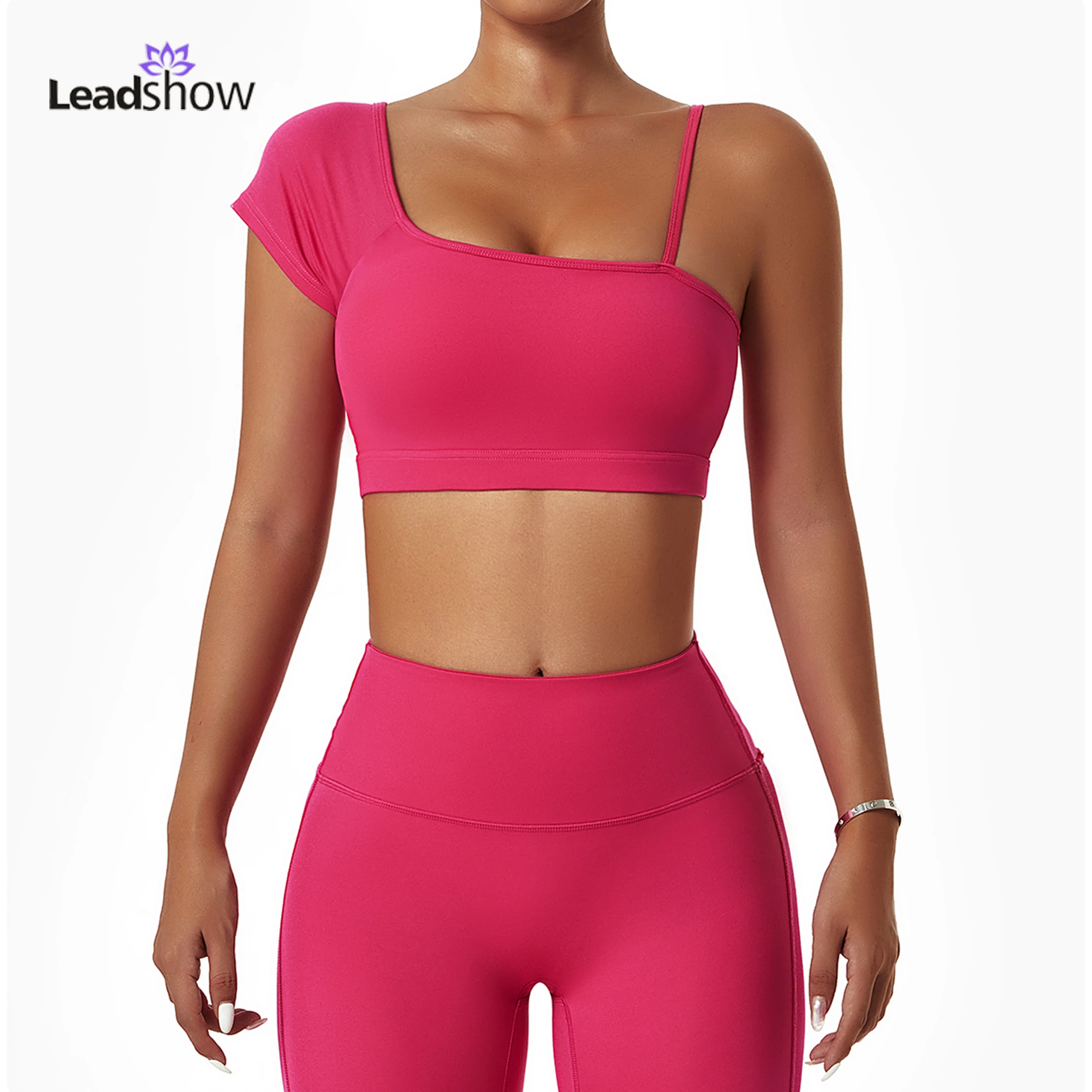 3piece Custom Logo Blank Workout Yoga Zipper Crop Jacket Sweatsuit