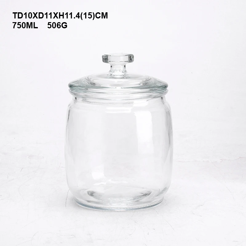 2-liter-zylinder-glas-einmachglas Mit Glasdeckel Für Die Aufbewahrung Von Lebensmitteln In Der Küche