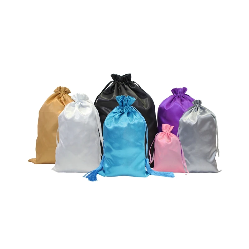 Роскошная плотная шелковая атласная сумка Pandasew ювелирная на шнурке с логотипом заказ