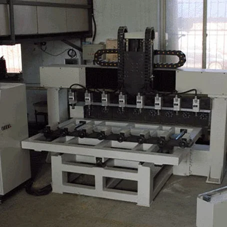 Heavy Duty Structure  3d Gunstock Making 4 Axis Cnc Router 4 Axis 8heads Wood Engraving Machine