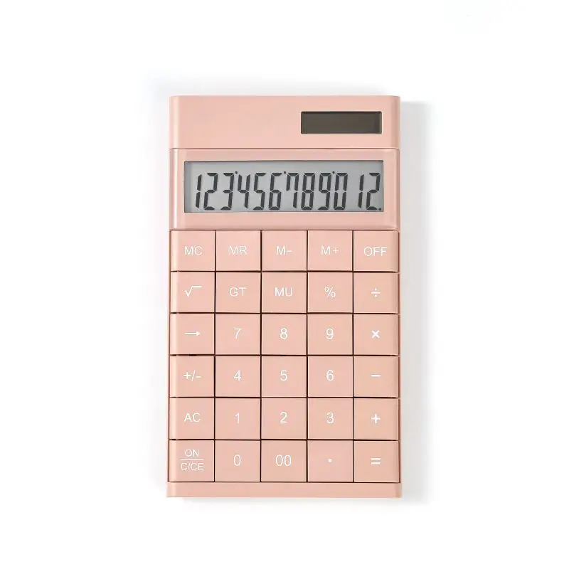 Custom 12 digit calculator cute custom business student gift high quality wholesale calculator stationery items