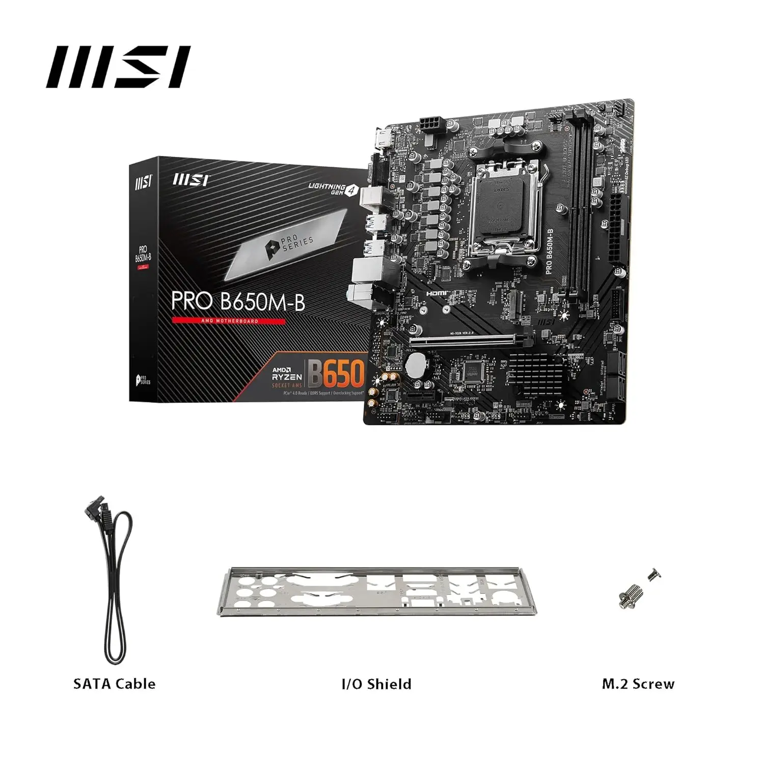 MSI PRO B650M-B DDR5 Motherboard - Ideal for Gaming & Office