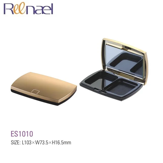 Rectangular Shape Compact Powder case Compact Powder Container Cosmetic Packaging with Puff Recess