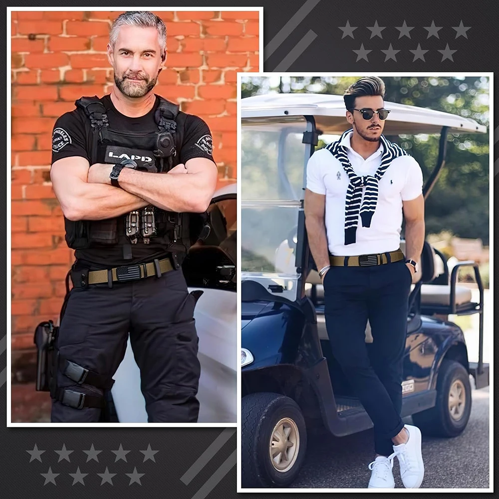 Fashionable Breathable Durable Adjustable Training Multifunctional Tactical Belt Men Nylon Ratchet Belts