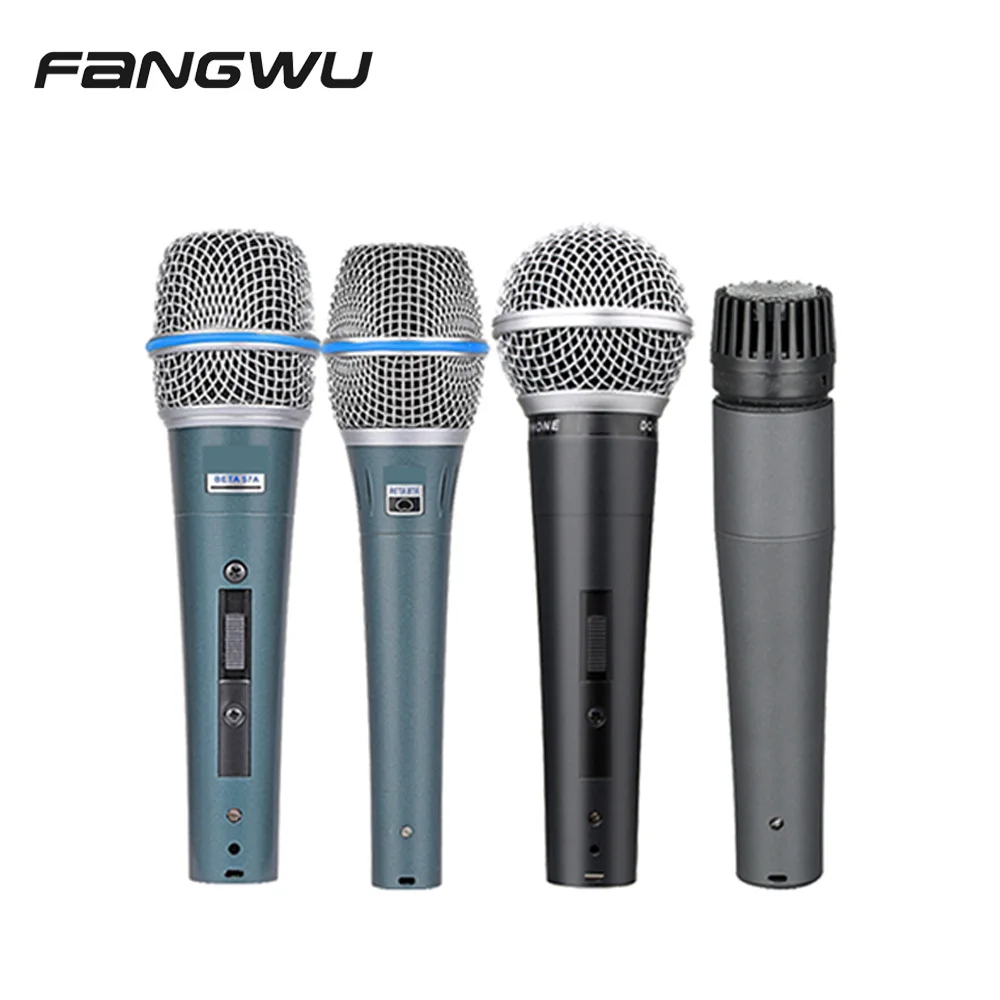 Handheld Professional Wired Dynamic Microphone Clear Voice Mic for Karaoke Part Vocal Music Performance