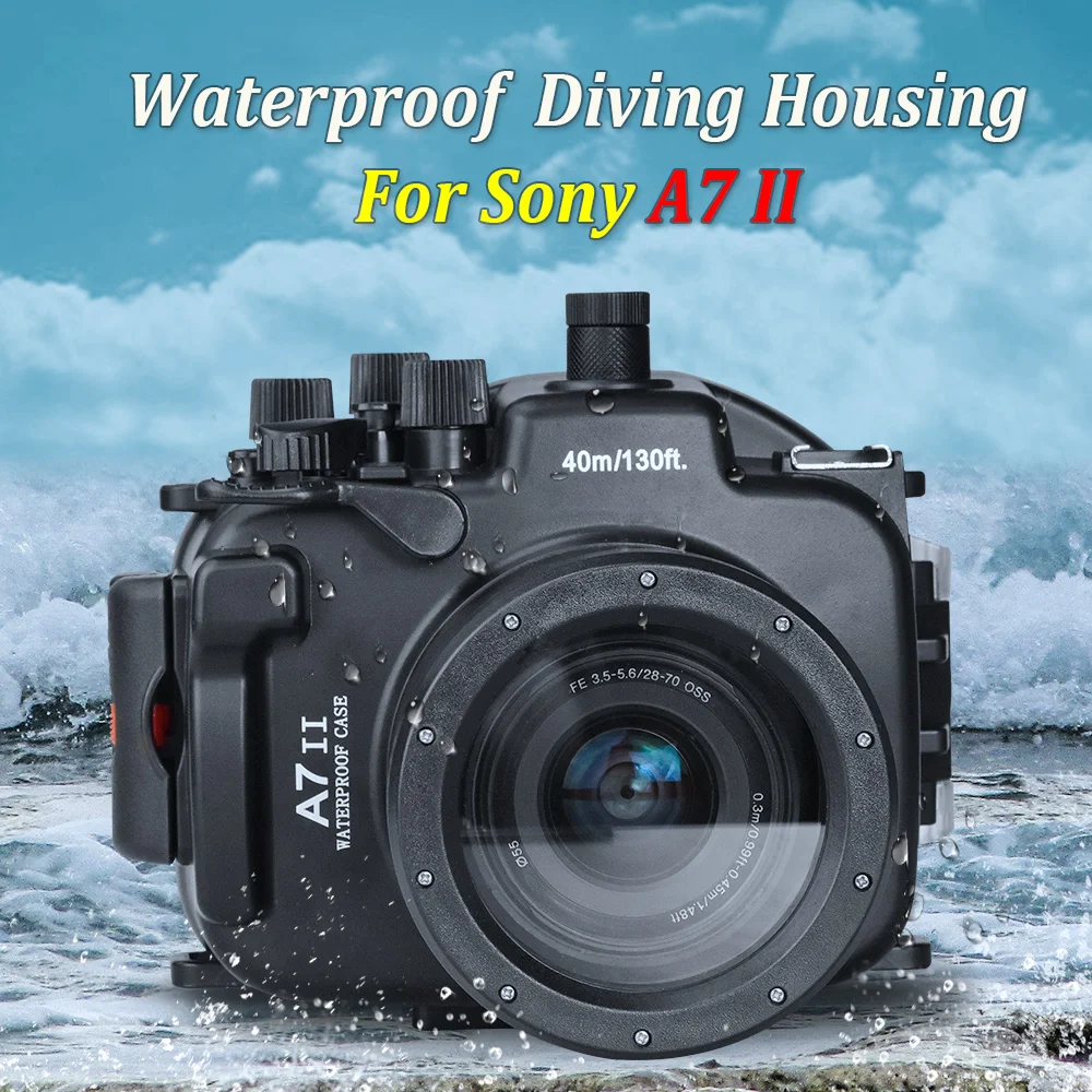 Seafrogs 40m130ft Underwater Camera Case for Sony A7R II