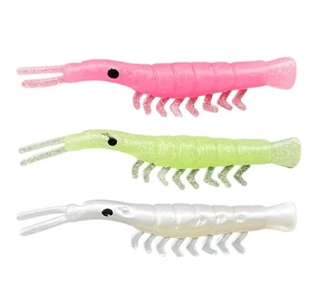 Yiteng Bionic Small Grass Shrimp Lure Luminous Silicone Artificial Soft Bait Hooks for Bass Fishing Bottom Fishing Techniques – Soft Lure – view 2