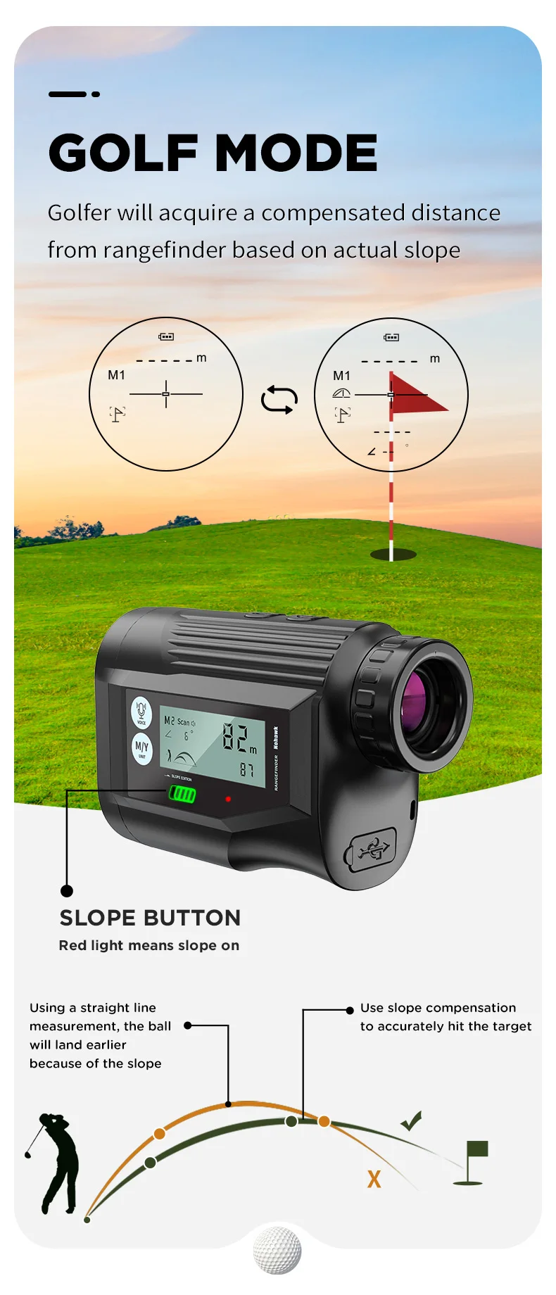 600m New Product Nohawk Oem Digital Touchable Screen Voice Broadcast