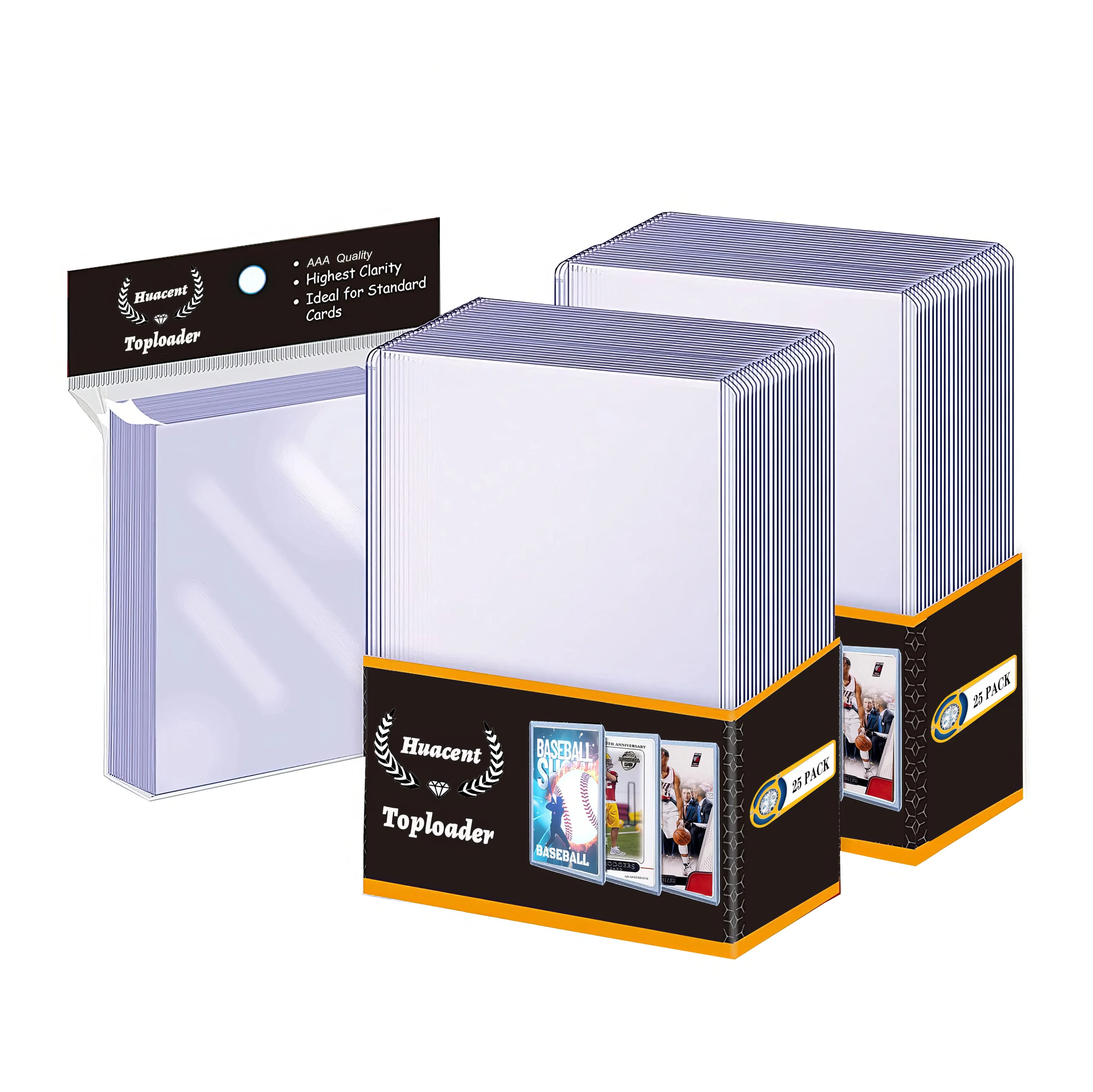 Toploader 35pt Ultra Clear Transparent Top Loader 3x4 Pro For Trading Baseball Sports Tcg Card