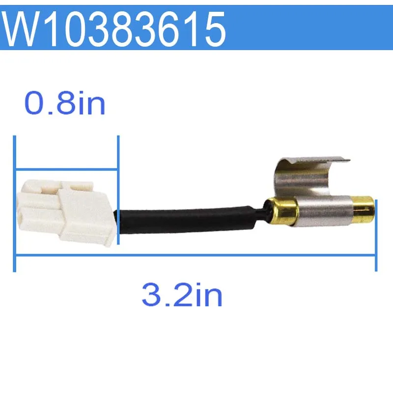 Best Electric Black Refrigeration Spare Part Thermistor Clip Refrigerator Air Temperature Sensor W10383615 supplier