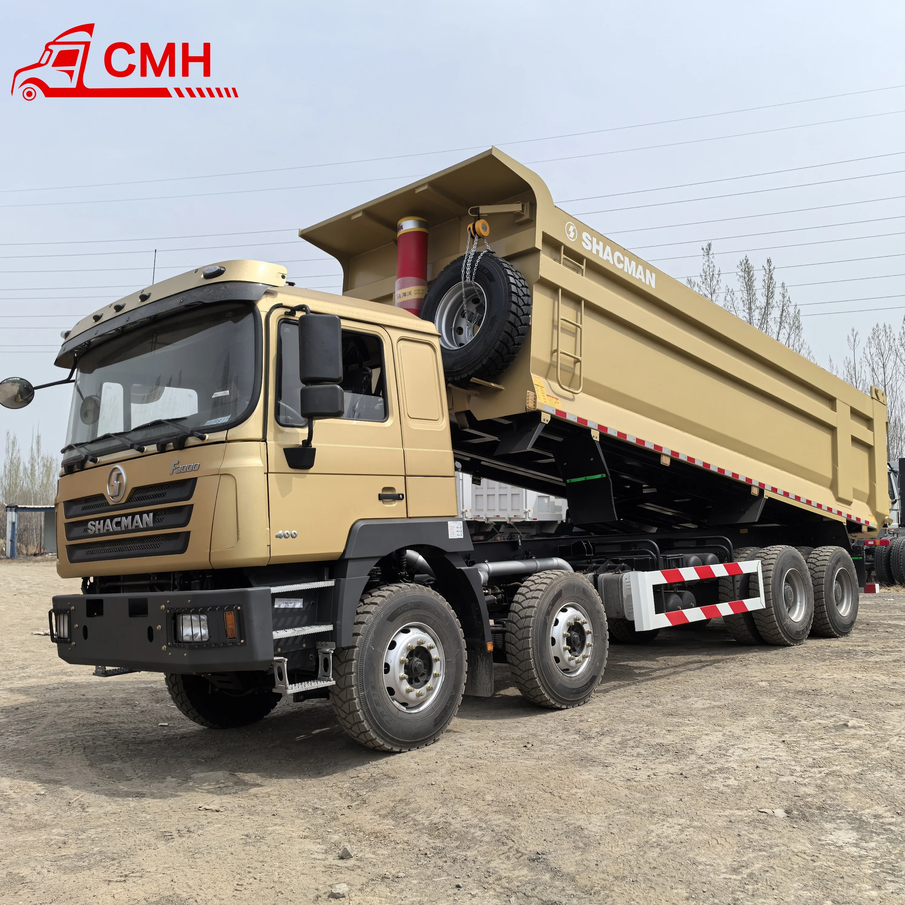 Shacman F3000 X3000 M3000 8x4 12 Tekerlekli LHD RHD 50ton Madencilik 50ton Damperli Kamyon Shacman 8*4 Damperli Kamyonlar
