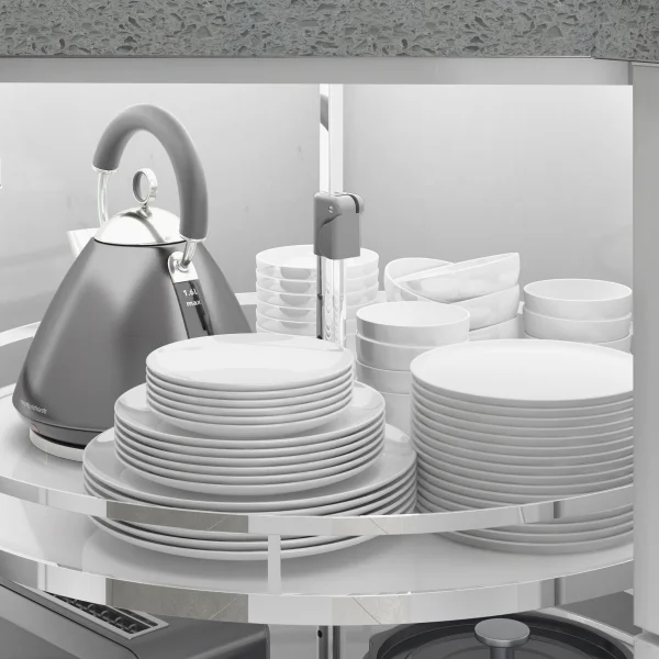 Storking 360 Degree Rotation Magic Corner Kitchen Storage Solution for Cabinets