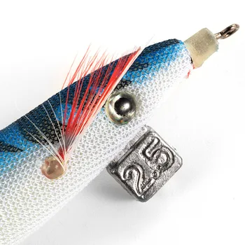CHEERY Squid Jig 2.5# 75mm 12g Luminous Led Fishing Octopus Sauid Shrimp Jig Lure Octopus Squid Jig Hook – Metal Jig – view 5