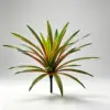 42cm 30 leaves with red edges