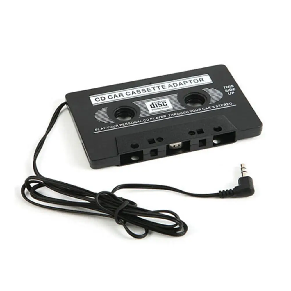 Converter Audio Car Plug 3.5mm Jack Cassette Tape Adapter CD Player AUX Cable