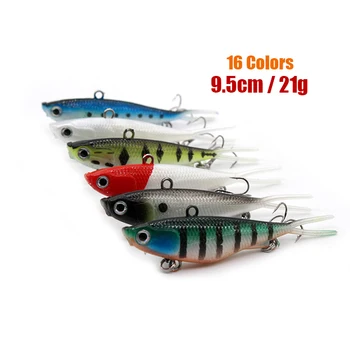 New 16colors 95mm 0.74 oz Vibe Lure Fork Tail Soft Plastic Fishing Lures Super Strength TPR Plastic Vibration Vibe – Soft Lure – view 2