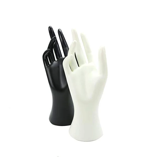 Female Mannequin Hand Display Jewelry Bracelet Necklace Stand Black 