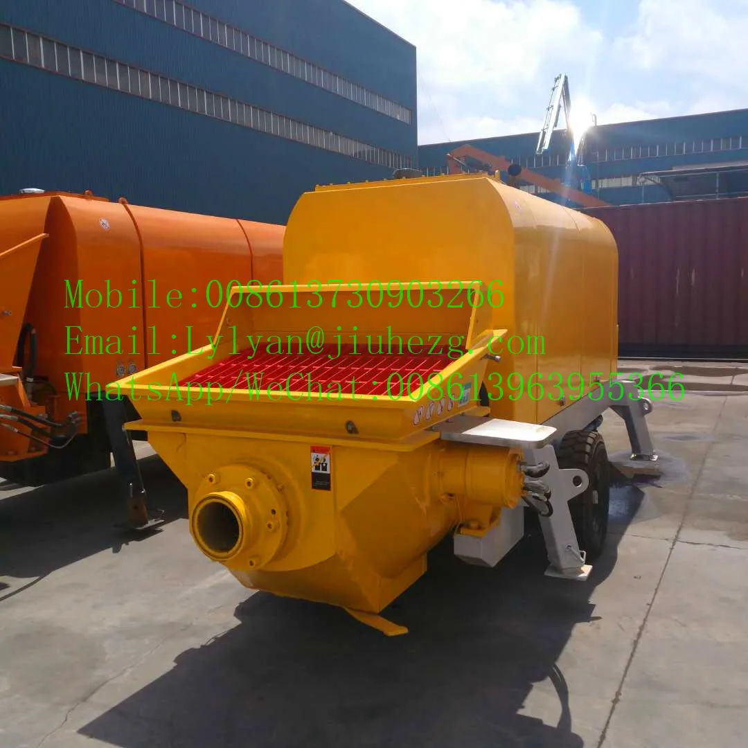 Электрический/дизельный маленький портативный бетононасос с дистанционным управлением для