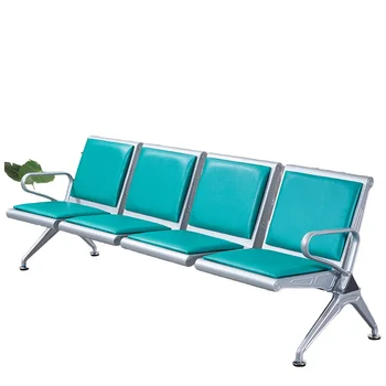 Modern Three-Person Reinforced Thickened Stainless Steel Infusion Chair Airport Hospital School Use Outdoor Bench Waiting Row