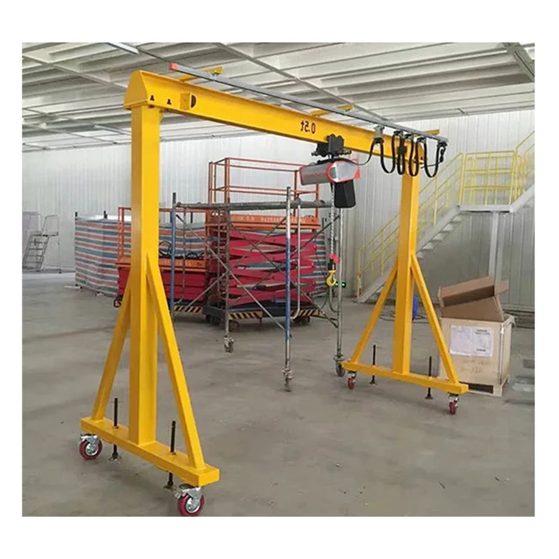 Warehouse Adjustable Portable Mobile Gantry Crane 1 Ton 2 Ton 3 Ton 5 ...