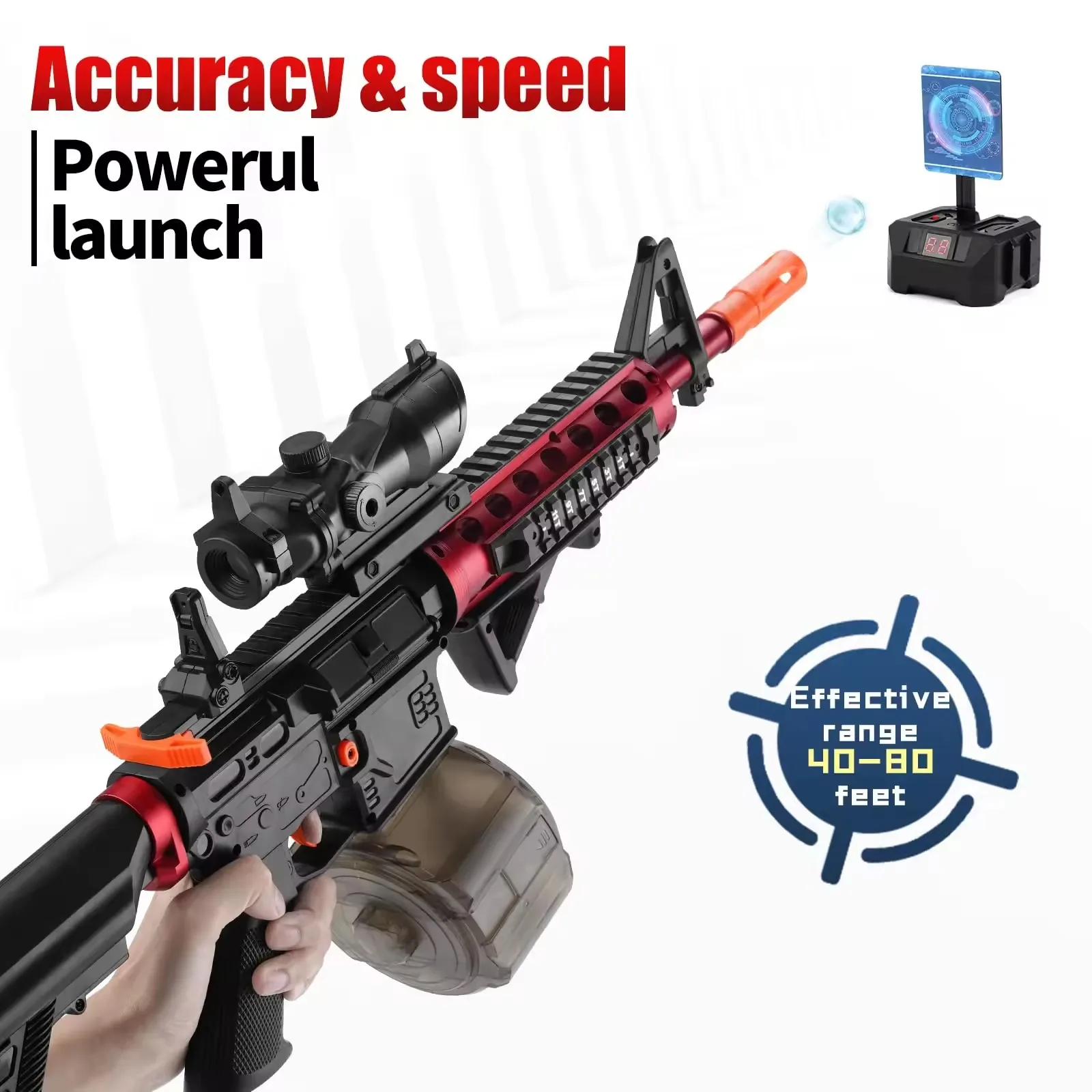 Hidrogel M4a1 Electric Gel Blaster Toy Gun Splatter Blaster Gun M416