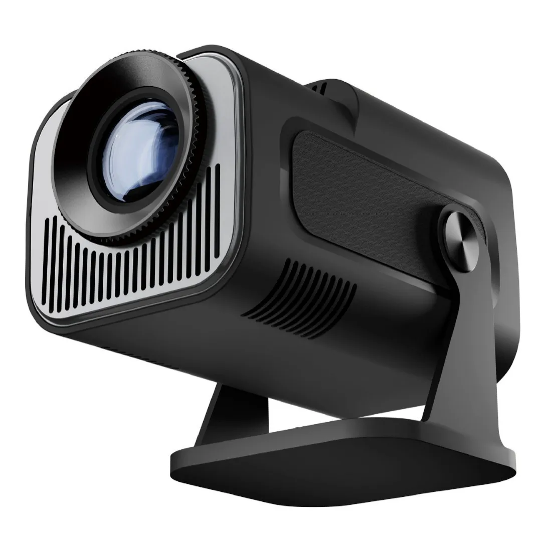 HY320 Mini Smart Android Projector Portable HD 4K WiFi LED LCD Lamps DLP Lens Home Outdoor Use 3D Features US Plug 713 chips